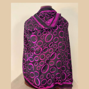 Reversible pure silk stole