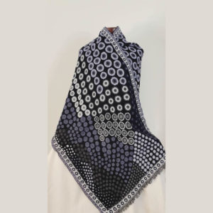 Merino wool reversible stole