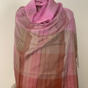 Merino wool and silk stole